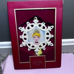 Cinderella Snowflake Ornament Christmas Disney Lenox